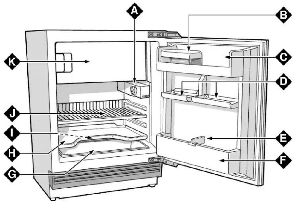 SMEG FR 150 A - Compartment pour la conservation de produits surgelés, la congélation d'aliments frais et la production de glace - 1
