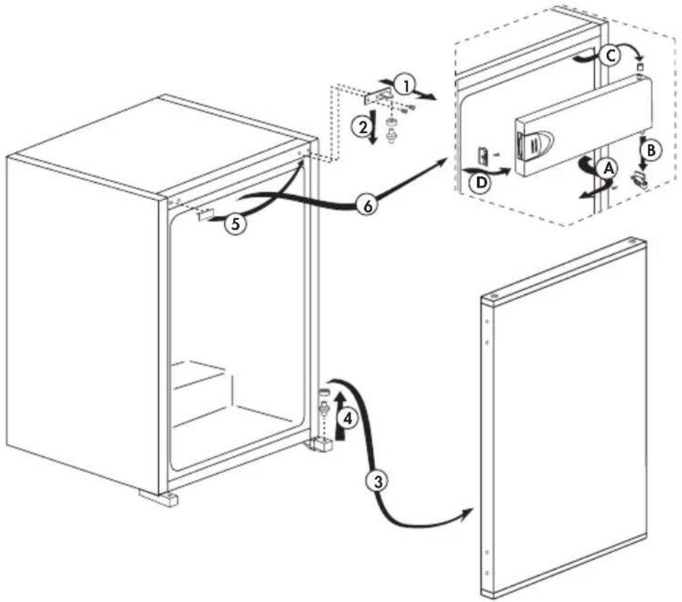TEKA TKI 130 - De deuren omkeren - 1