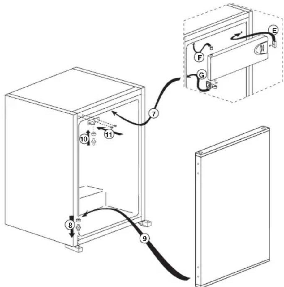 TEKA TKI 130 - Inversione degli sportelli - 2
