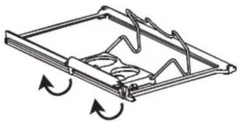 AEG-ELECTROLUX Santo 86378 KG18 - Démontage du porte-bouteilles - 1