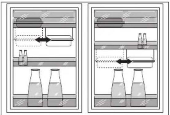 AEG-ELECTROLUX Santo 75428 DT - Positionierung der variablen Ablagebox - 1
