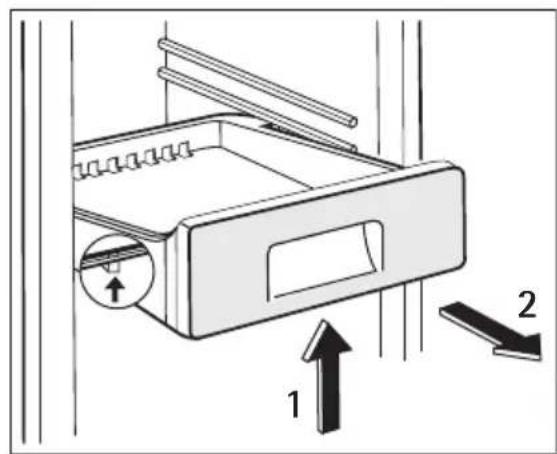 AEG-ELECTROLUX Santo 75358 KG38 - Retrait des paniers de congélation du congélateur - 2