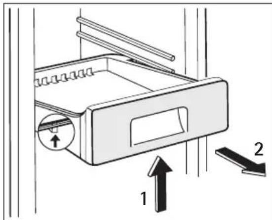 AEG-ELECTROLUX Santo 75358 KG38 - Removal of freezing baskets from the freezer - 2