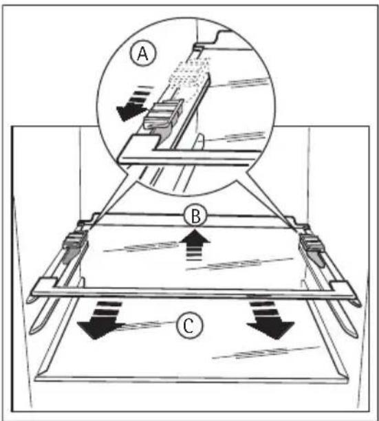 AEG-ELECTROLUX Santo 75328 DT2 - Entfernen der Ablagenhalter - 1