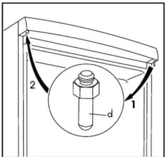 AEG-ELECTROLUX Santo 71390 KA8 - Overzetten van het deurscharnier - 3