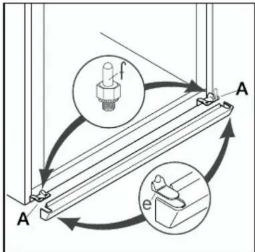 AEG-ELECTROLUX Santo 71390 KA8 - Türanschlag wechseln - 2