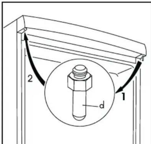 AEG-ELECTROLUX Santo 71390 KA8 - Türanschlag wechseln - 3