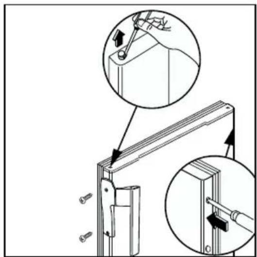 AEG-ELECTROLUX Santo 71390 KA8 - Overzetten van het deurscharnier - 4