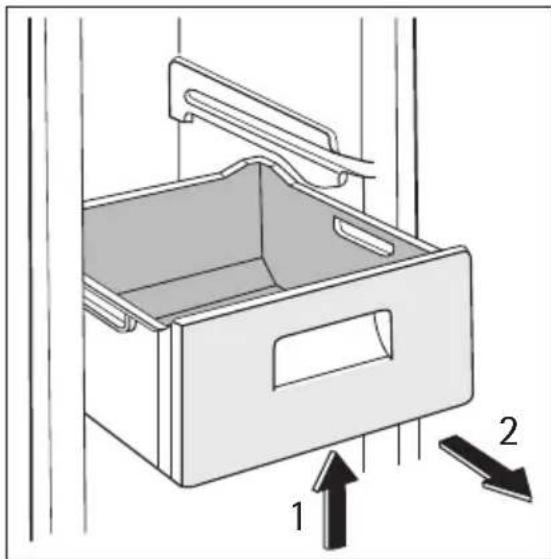AEG-ELECTROLUX Santo 65340 KG8 - Vriesmandjes uit de vriezer verwijderen - 1