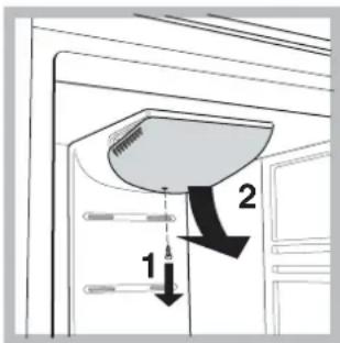 HOTPOINT Quadrio 4D SB HA - Replacing the light bulb - 1