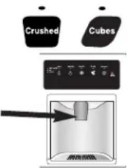 AMANA AC 2224 - Controlo do Dispensador (modelos seleccionados) (as caracteristicas do controlo variam de ).    modelo a modelo) - 1