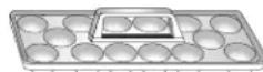 AMANA AC 2224 - Bandeja con manija para huevos (el estilo puede variar/modelos selects) - 1