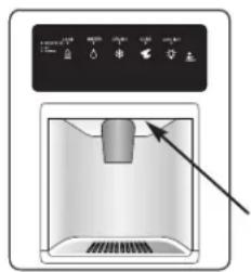 AMANA AC 2224 - Is og vanddispenser - 1