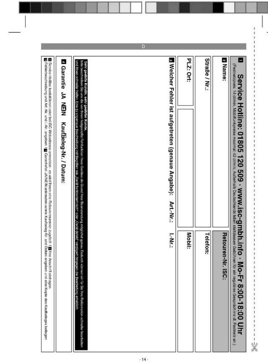 EINHELL THCD 14 42 - ISC GmbH·Eschenstraße 6·94405 Landau/Isar (Deutschland) - 1