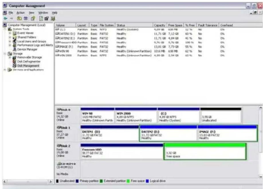 FREECOM Classic 3.0 35610 - Créer deux partitions ou plus sur le Freecom Mobile Hard Drive / Desktop Hard Drive, sous Windows XP / Vista / 7 - 4