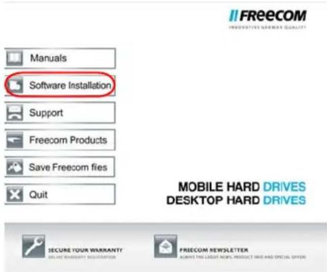 FREECOM Mobile Drive 56129 - Installation du calculié - 1