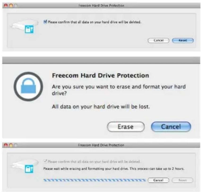 FREECOM Tough Drive 56058 - Attention ! Si vous effacez et reformatez le disque dur, toutes les données antérieurement mémorisées sur celui-ci seront perdues. Toutes les données contenues dans ce lecteur seront détruites ! - 2