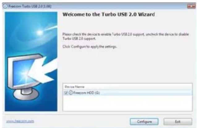 FREECOM Tough Drive 56058 - Activation du pilote Turbo-USB-2.0 - 2