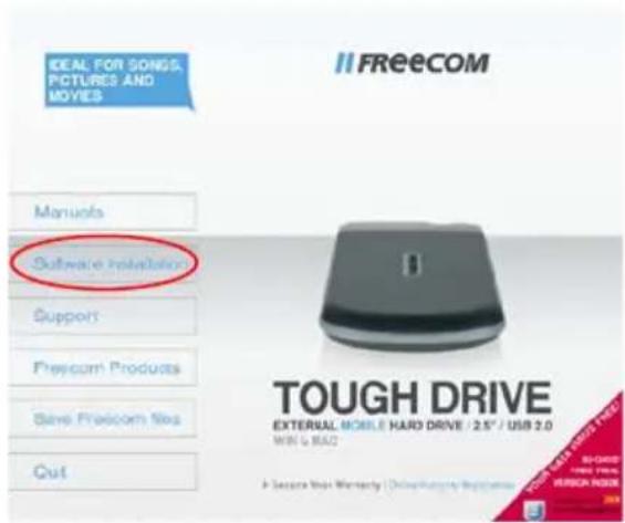 FREECOM Tough Drive 56331 - Installation du logiciel PC - 1