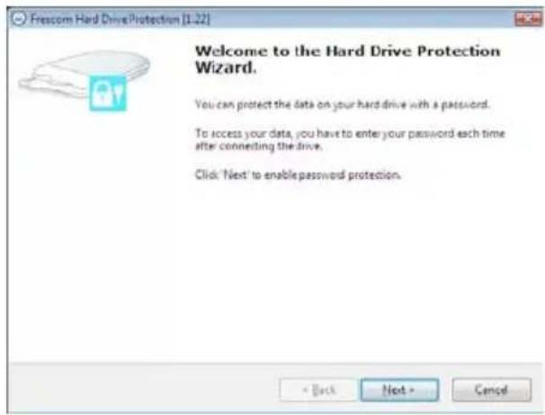 FREECOM Tough Drive 56331 - Configuration de la protection par mot de passage - 3