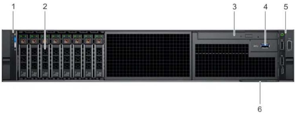 DELL PowerEdge R740 - Vue avant du système - 2