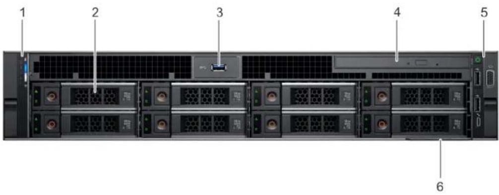 DELL PowerEdge R740 - Vue avant du système - 3
