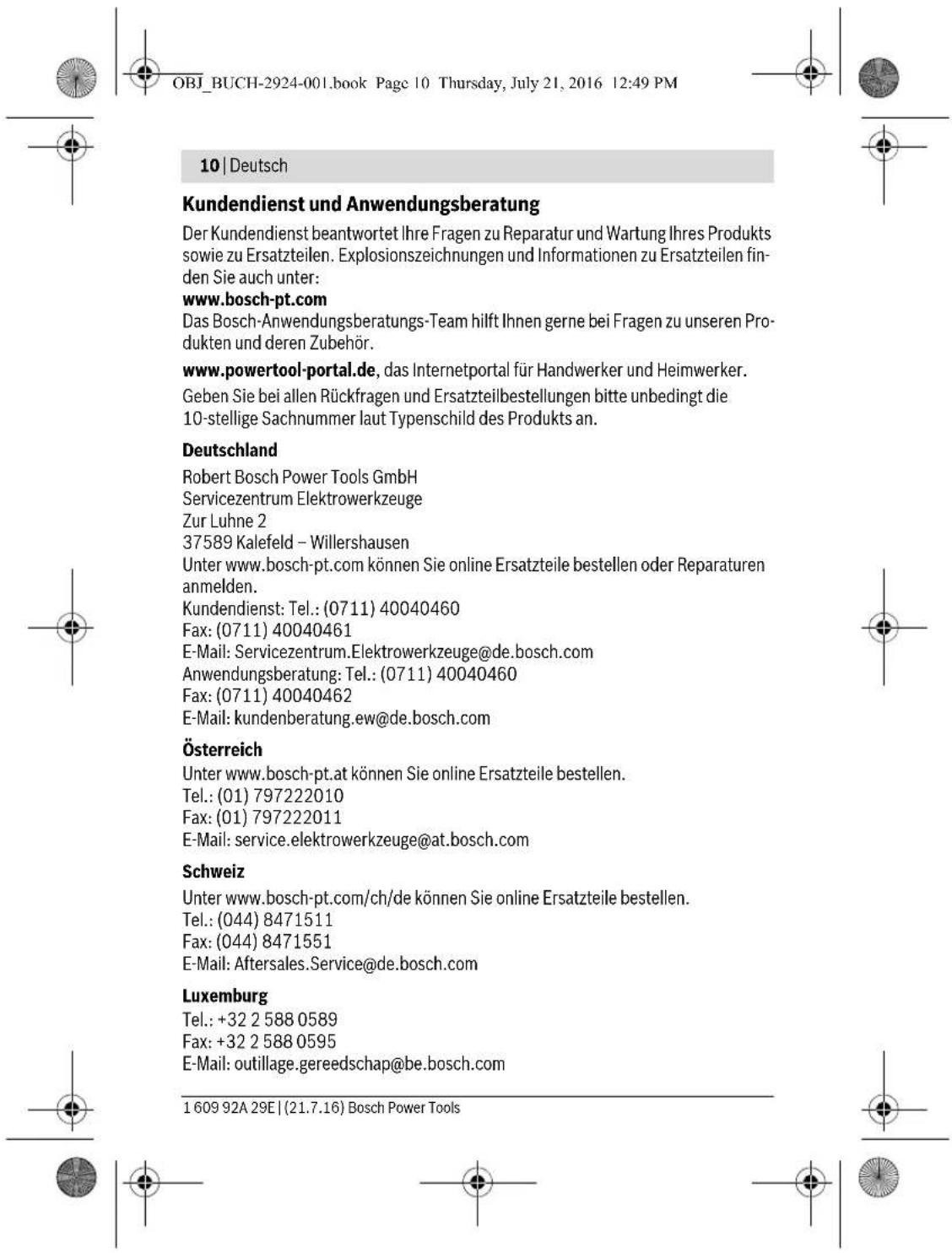 BOSCH GOP 12V28 Professional - Sicherheitshinweise für Akku-Leuchten - 13