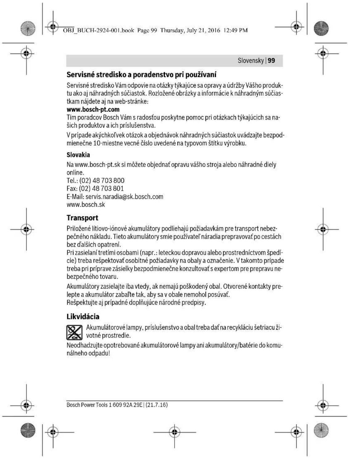 BOSCH GOP 12V28 Professional - Bezpečnostní upozorněné pro akumulátorové svitilny - 18