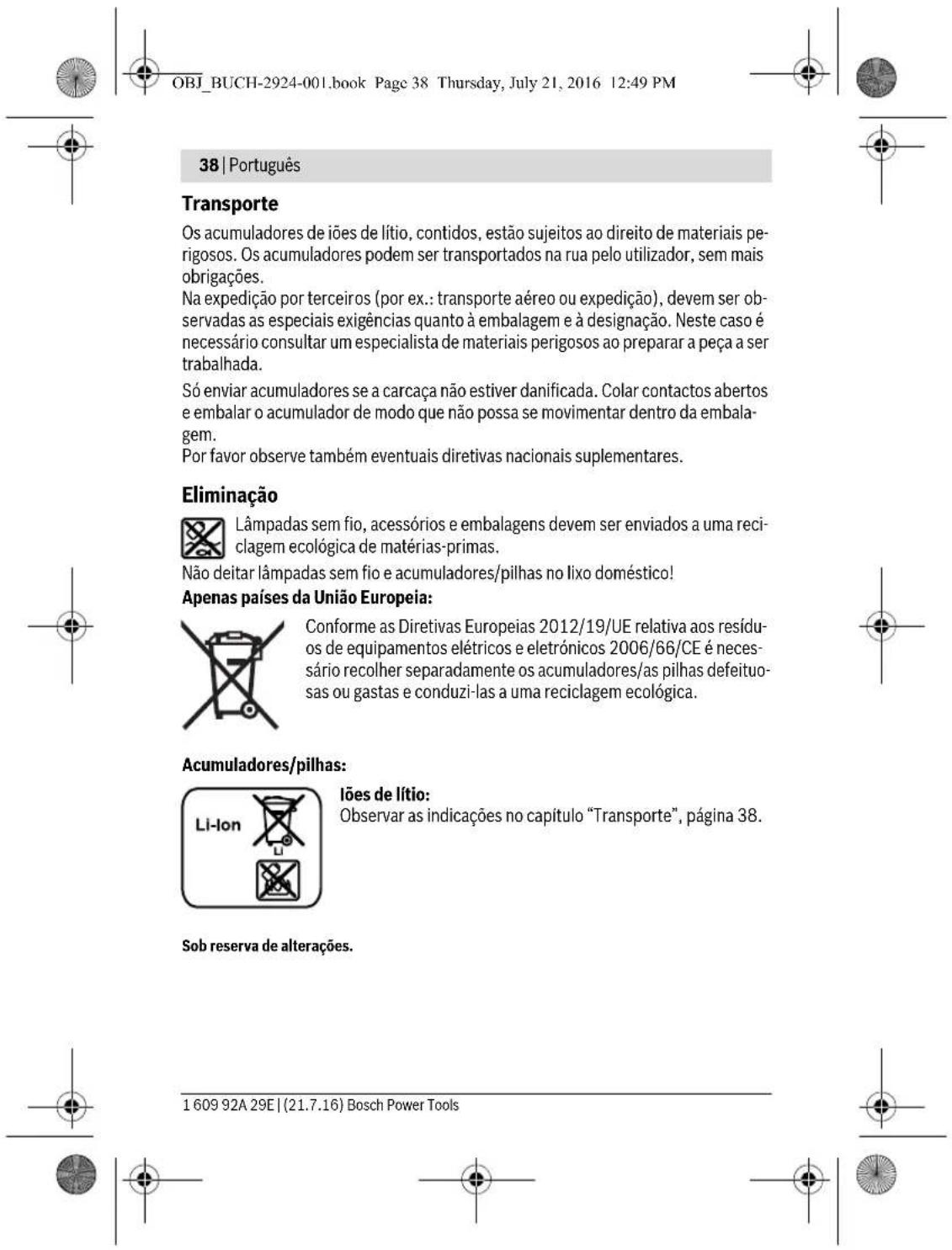BOSCH GOP 12V28 Professional - Sicherheitshinweise für Akku-Leuchten - 41