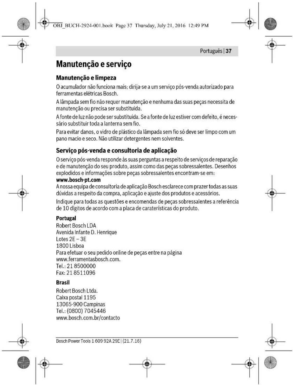 BOSCH GOP 12V28 Professional - Sicherheitshinweise für Akku-Leuchten - 40