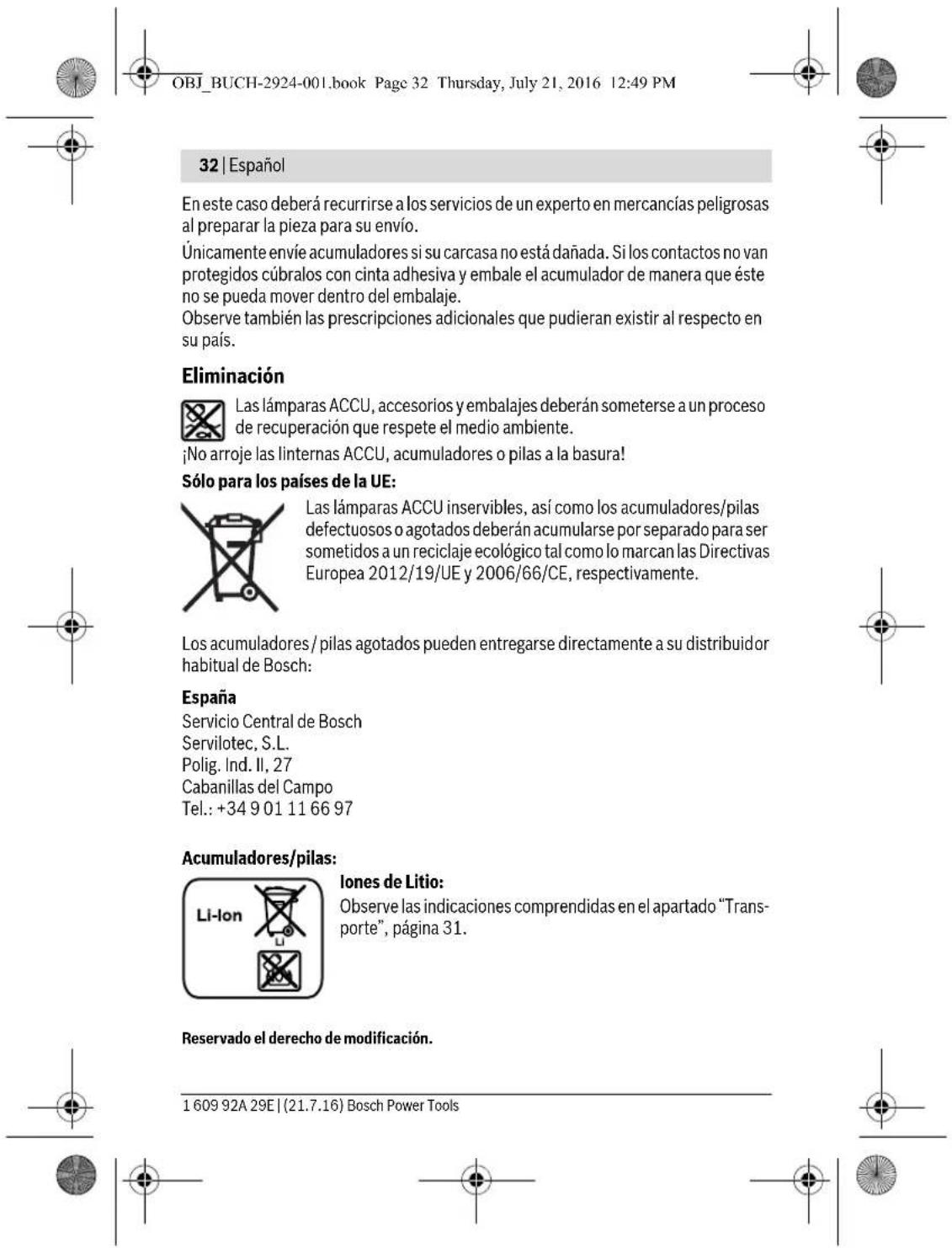 BOSCH GOP 12V28 Professional - Sicherheitshinweise für Akku-Leuchten - 35