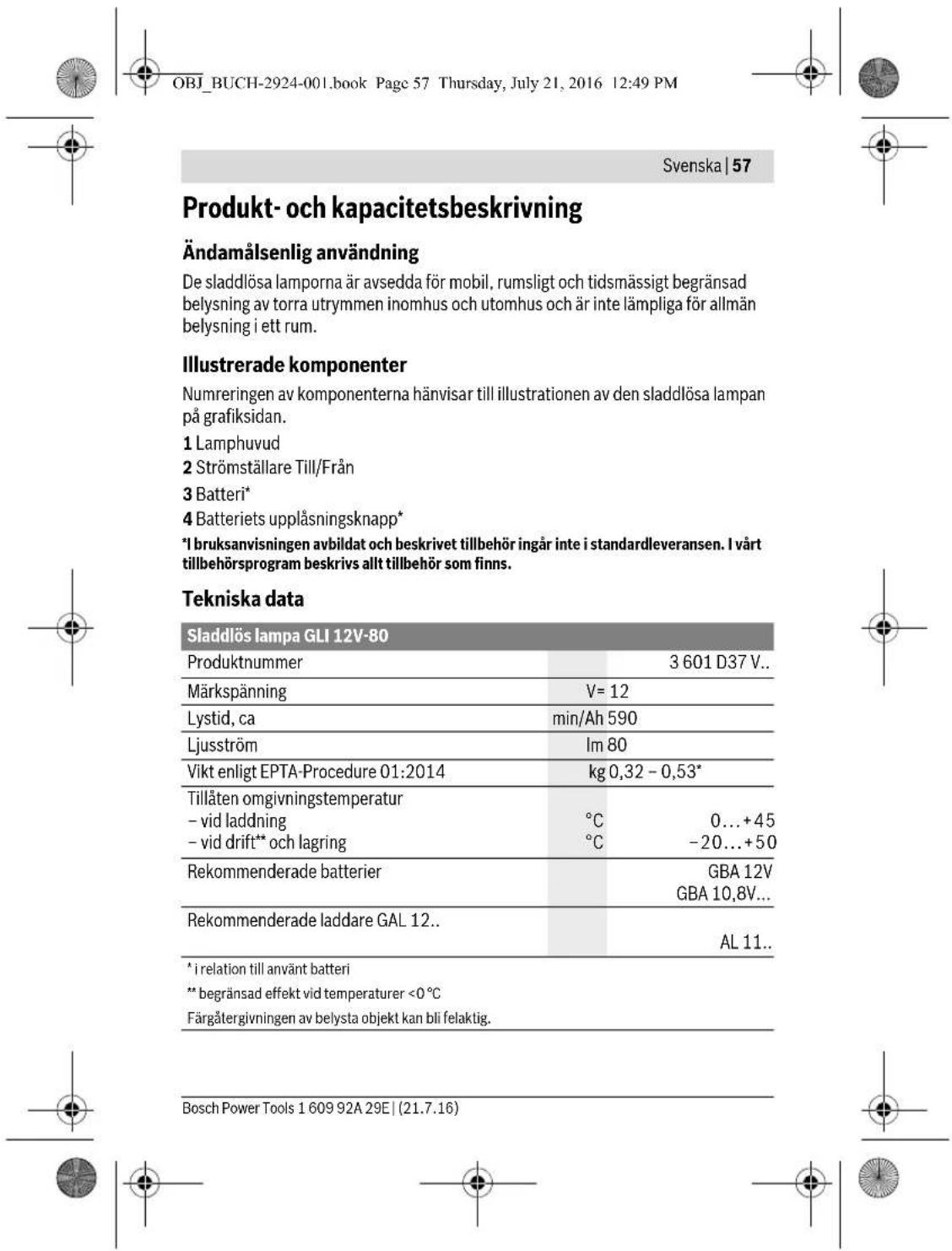 BOSCH GOP 12V28 Professional - Opplading av batteriet (se bilde A) - 8