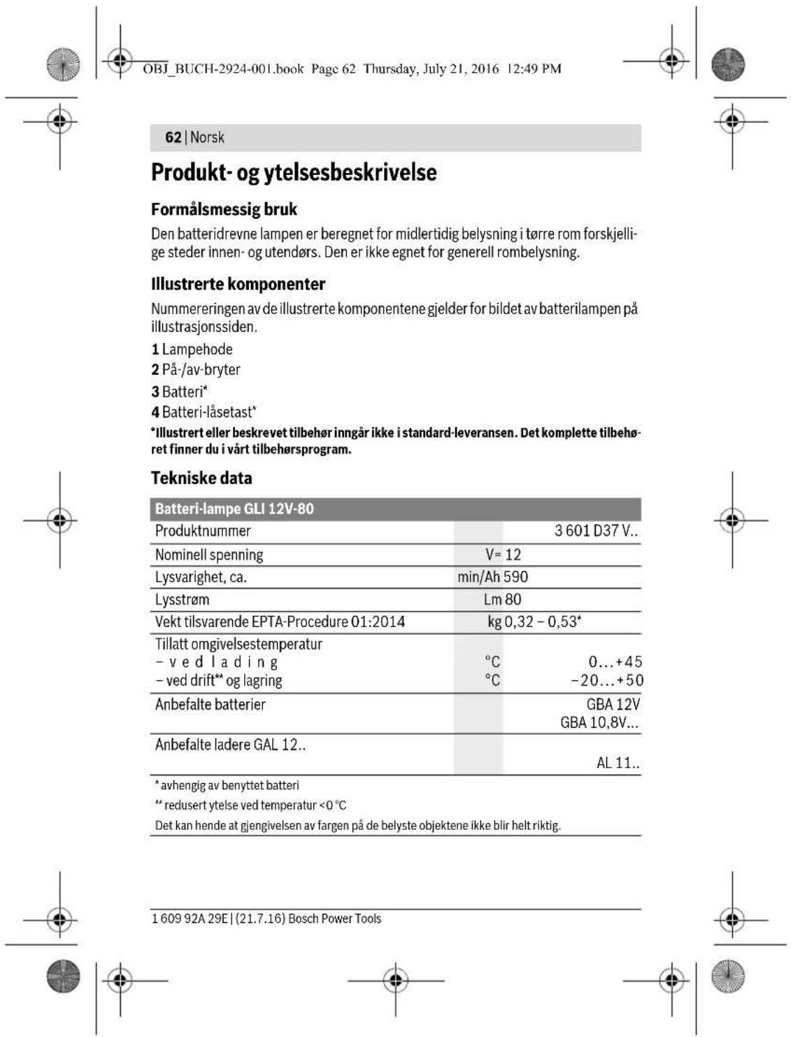 BOSCH GOP 12V28 Professional - Opplading av batteriet (se bilde A) - 13