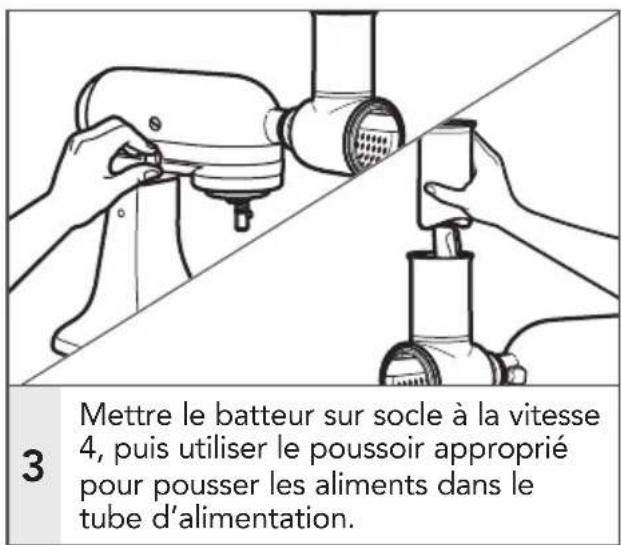KITCHENAID KSMVSA - UTILISER L'ACCESSOIRE DU BATTEUR SUR SOCLE - 3