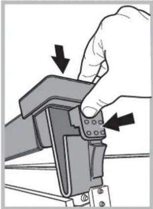 INDESIT I6VMH2A.1(W)NL - Removing and fitting the oven door: - 6