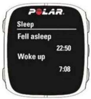 POLAR M430 - Données relatives au sommeil sur votre M430 - 3