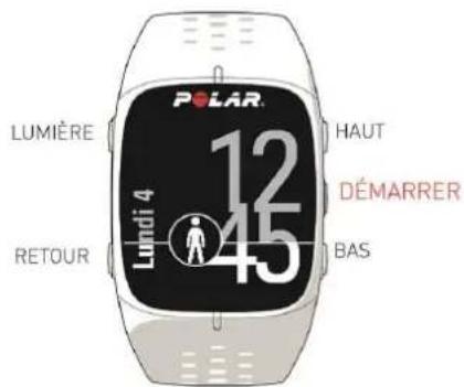POLAR M430 - FONCTIONS DES BOUTONS - 1