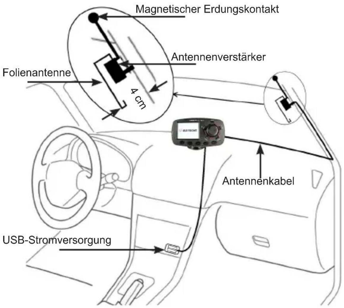 ALBRECHT DR 57 - Montage der DAB+-Antenne - 1