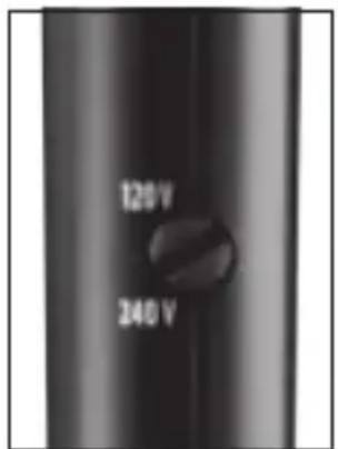 REMINGTON On the Go Compact Dryer 2000 D1500 - To voltindstillinger - 1