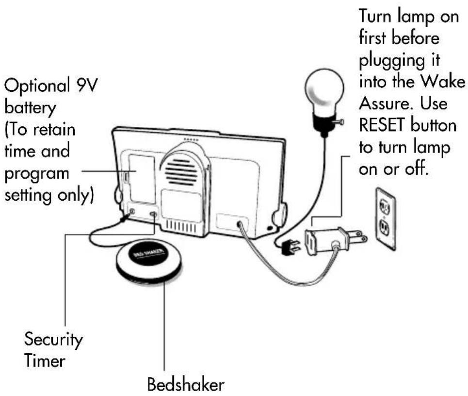 Clarity Wake Assure - Setting up your Wake Assure Alarm Clock - 1