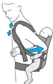 BabyBjörn Baby Carrier We - 怎样把宝宝背到背上 - 6