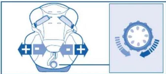 BEBE CONFORT Iséos Isofix - VERSTellen VON SITZBREITE UND -NEIGUNG - 1