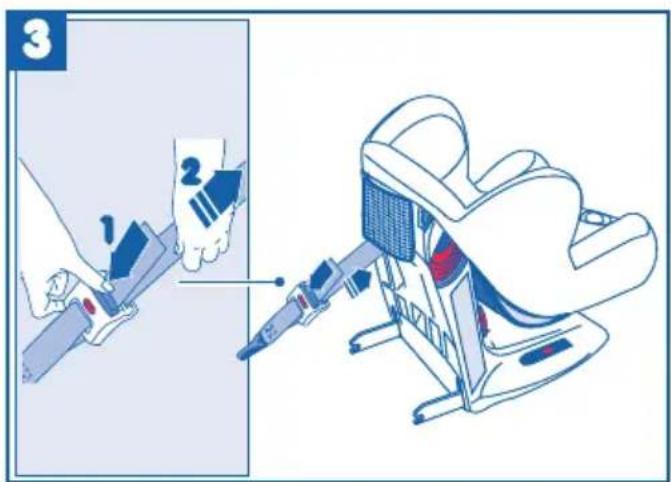 BEBE CONFORT Iséos Isofix - VORBEREITUNG DES ISOFIX-SITZEINBAUS - 3