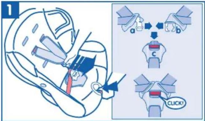 BEBE CONFORT Iséos Isofix - PLACE THE CHILD IN THE CHILD SEAT - 1