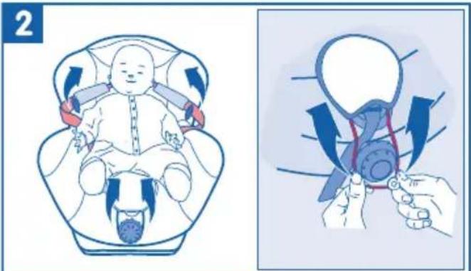 BEBE CONFORT Iséos Isofix - Anschallen des Kindes - 1