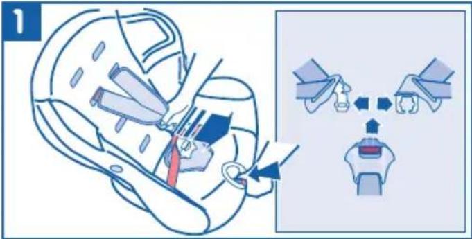 BEBE CONFORT Iséos Isofix - ABNEHMEN DES BEZUGS - 1