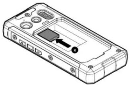 CAT B100 - Démarrage de votre téléphone mobile Installer la carte SIM et la batterie - 2