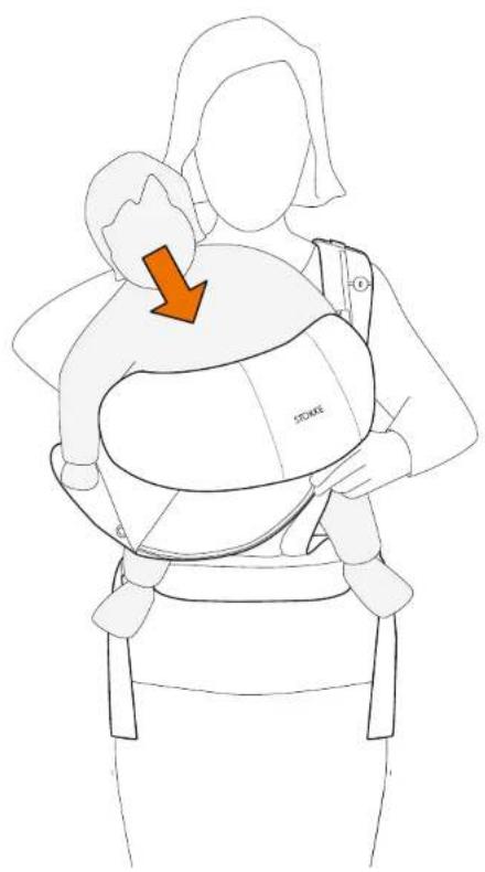 STOKKE MyCarrier - As your child grows, consider lowering the attachment strap. - 1