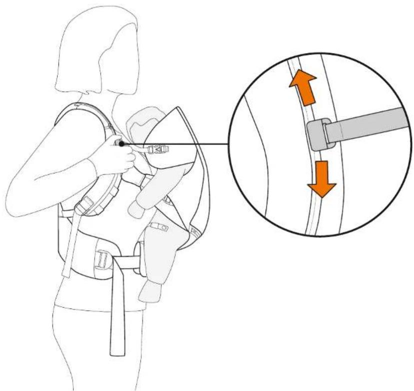 STOKKE MyCarrier - Pick a loop that is in level with your armpit! - 5