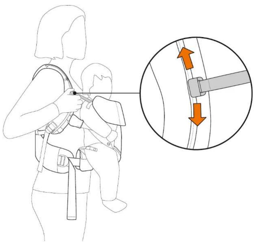 STOKKE MyCarrier - As your child grows, consider lowering the attachment strap. - 5
